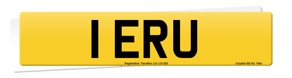 Registration number 1 ERU